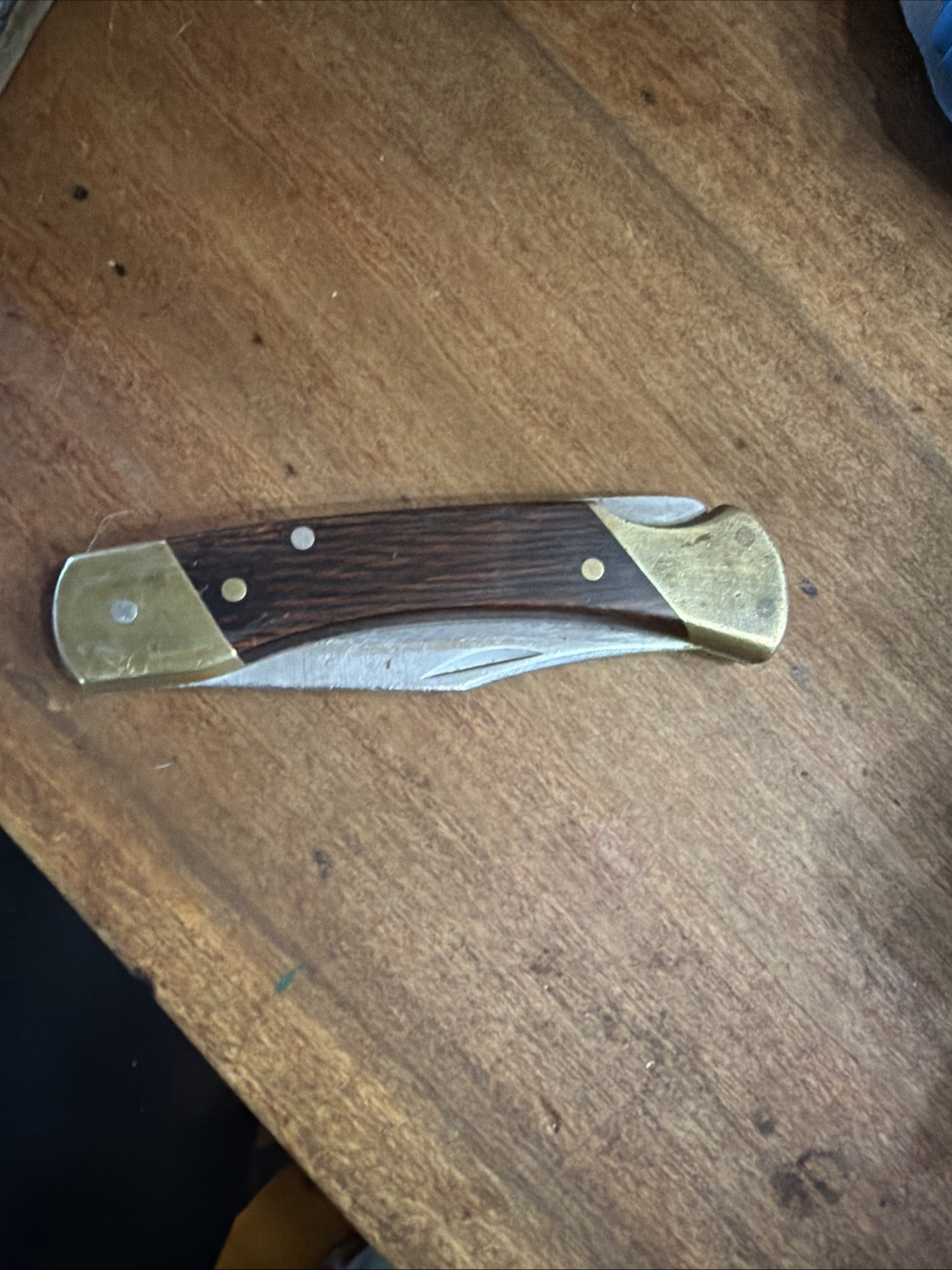 Schrade LB 7 Bear Paw Lockblade With Sheath Used 4 Pin