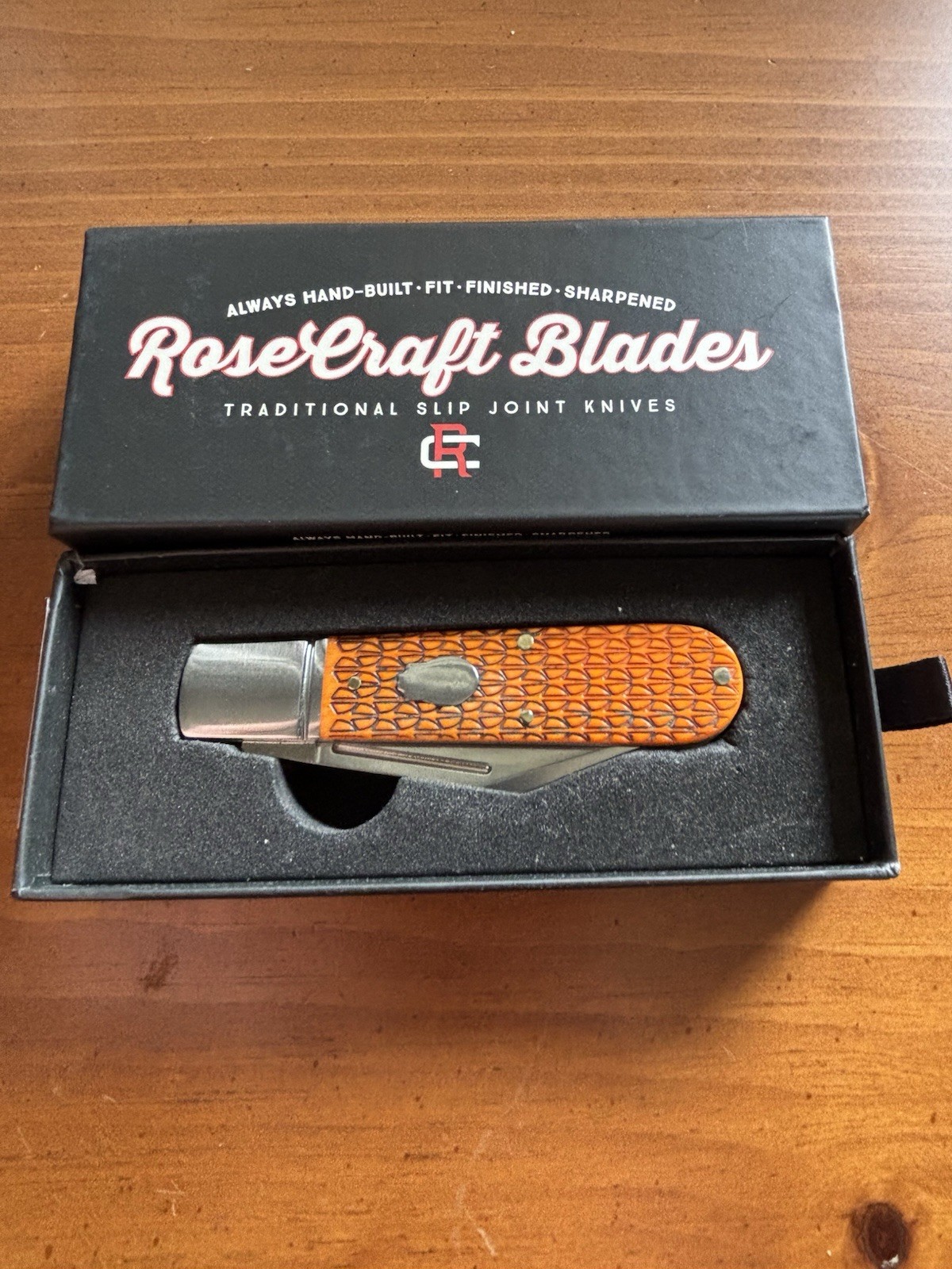 RoseCraft Blades Loosahatchie Jack Dragon Scale Jigged Bone with custom sheath