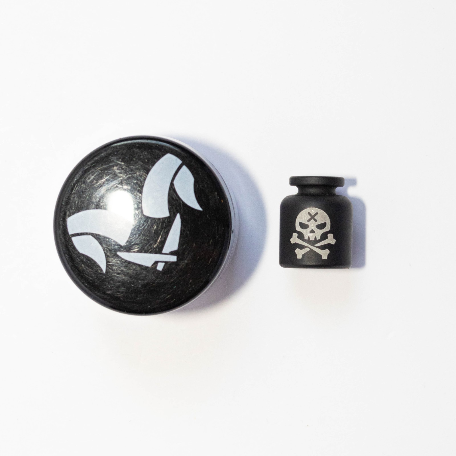 RARE Damned Designs Poison Bead, Cerakote Aluminum, EDC Lanyard Beads
