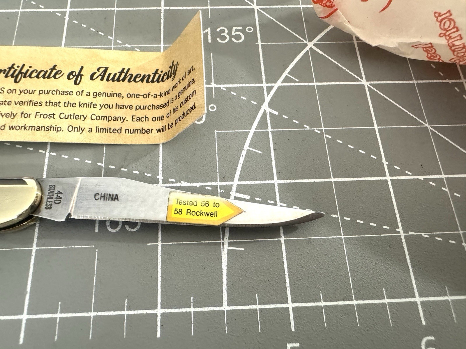 MICHAEL PRATER SW-109MP/PH Purple Haze Sparkle Swirl Resin Toothpick Knife NIB