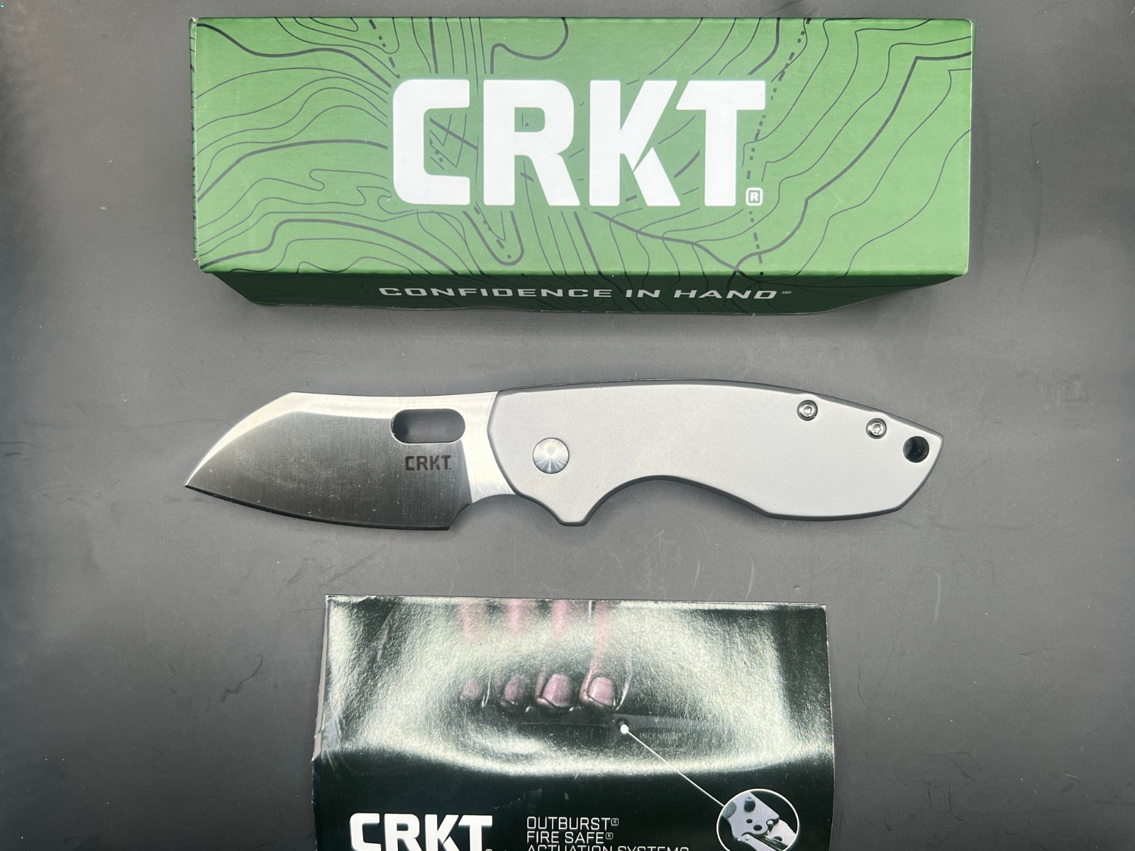 CRKT x Jesper Voxnaes Design-Pilar 5311-Frame Lock-Satin-Thumb Opener-NEW
