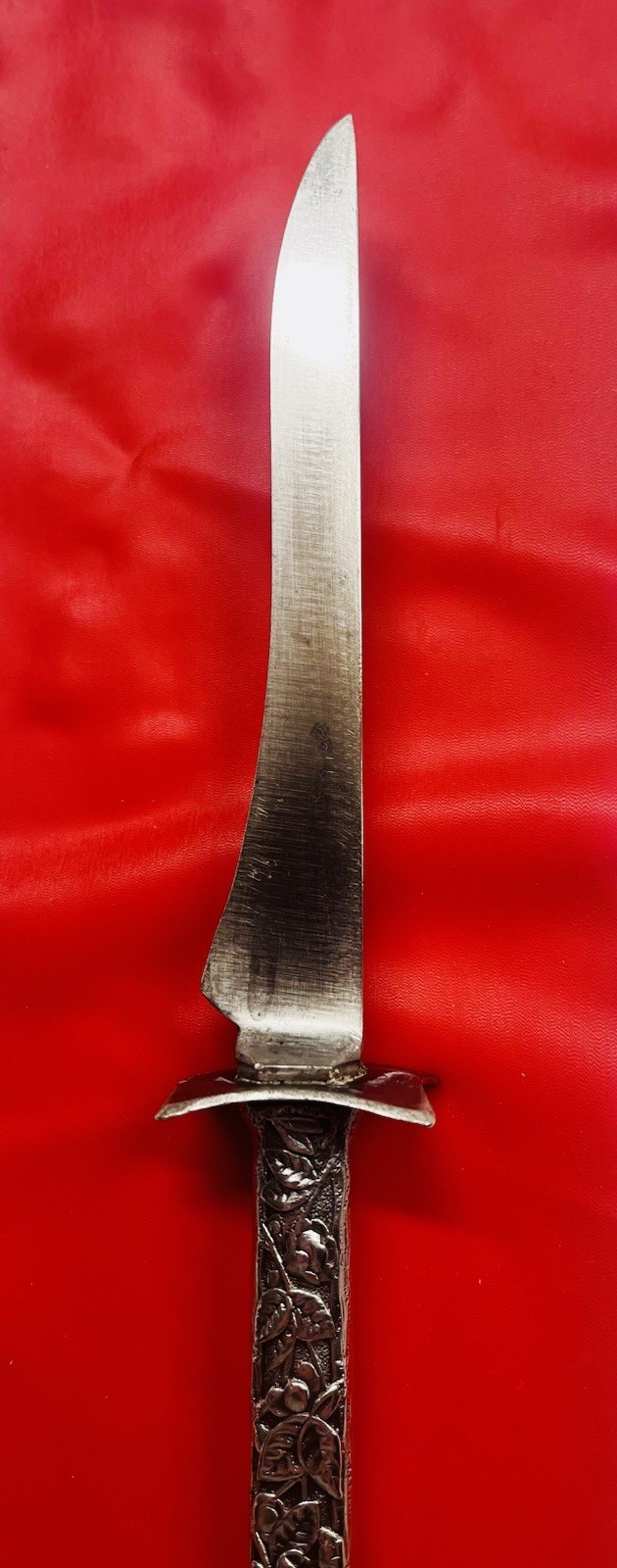 Vintage Reposse Silver And Steel Knife- Very Sharp!