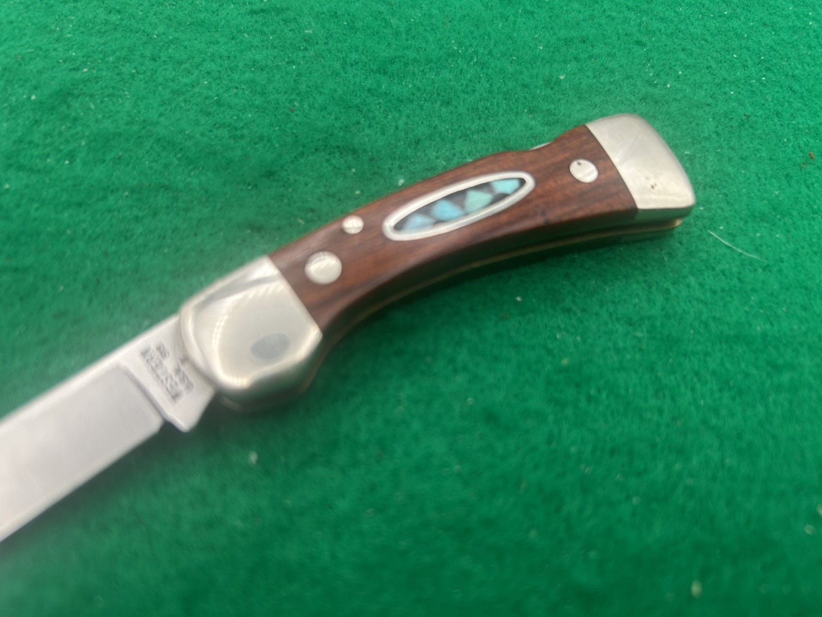 WESTERN RARE TURQUOIS LOCKBACK Never Used Beautiful VINTAGE KNIFE