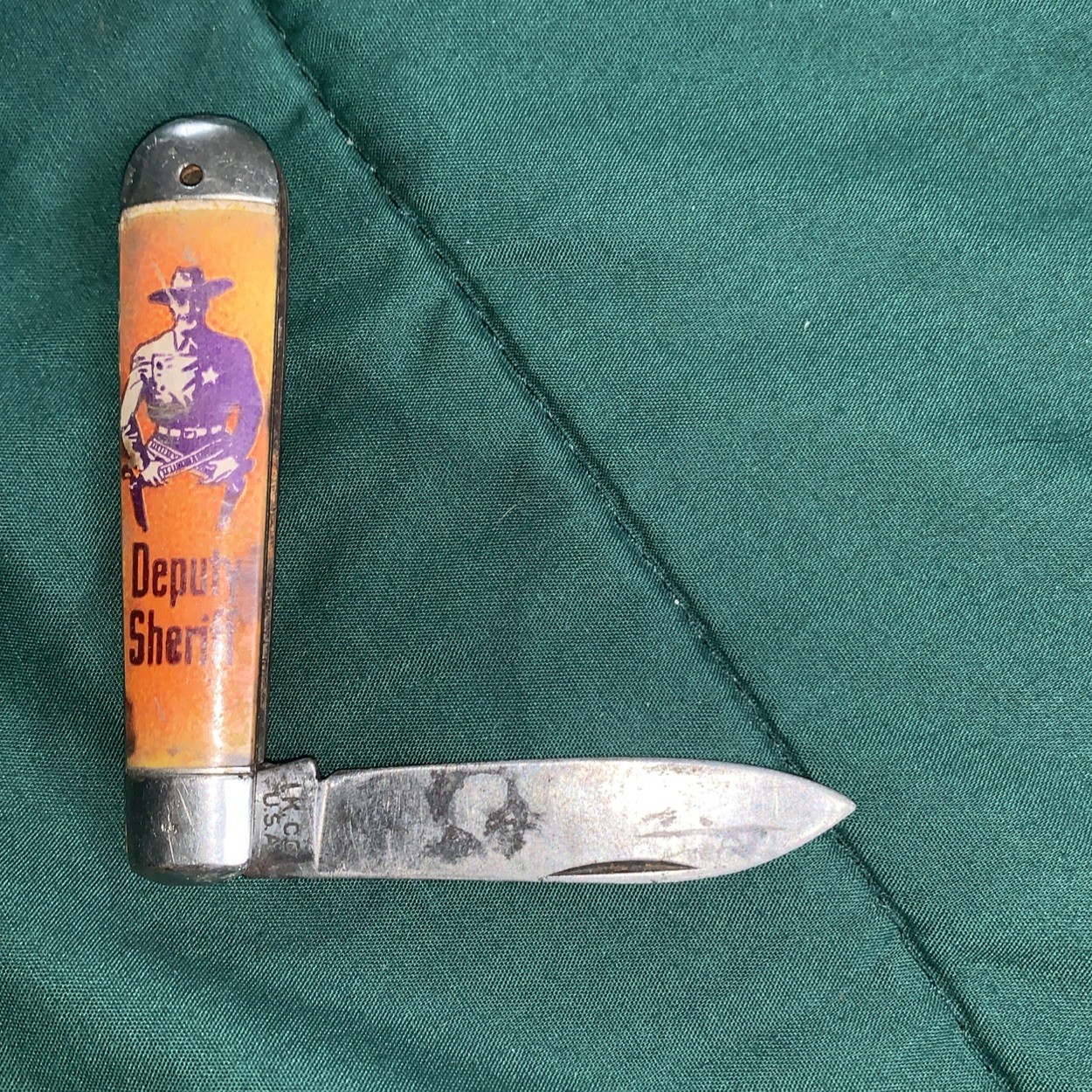 DEPUTY SHERIFF Knife Made in USA By I K CO Vintage